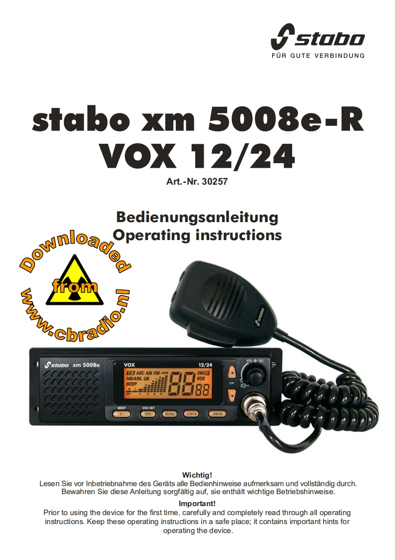 Stabo_XM5008e_DE_使用说明书手册