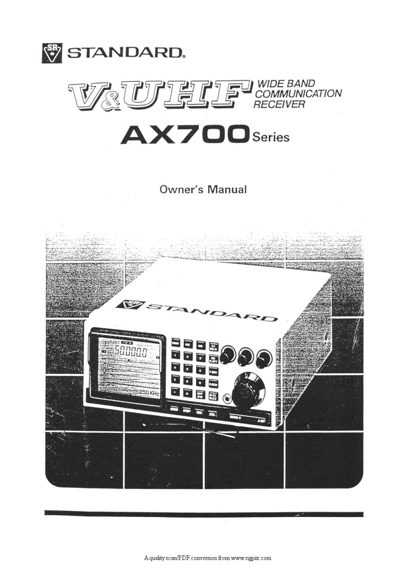 Standard_AX-700_user操作说明书手册