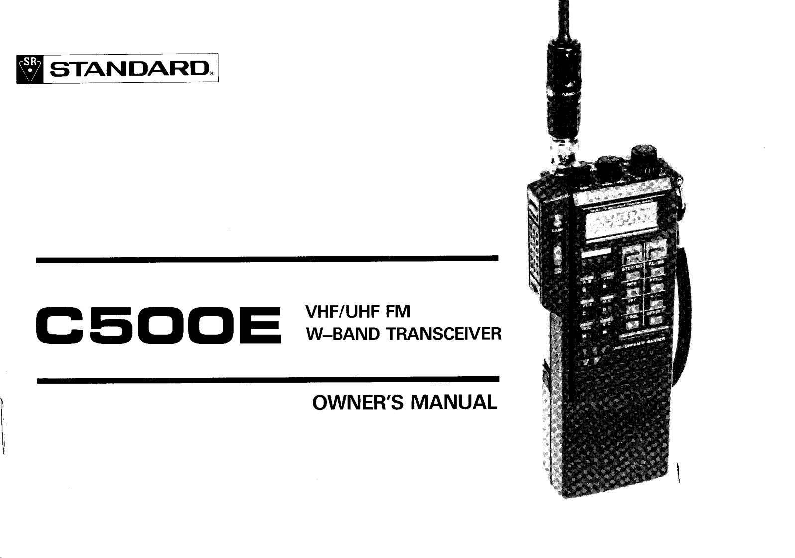 Standard_C-500E_user操作说明书手册