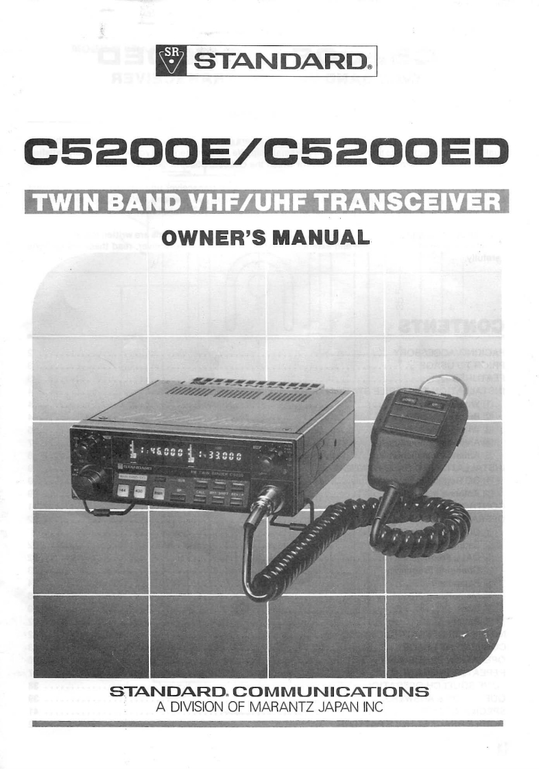 Standard_C-5200E_ED_user操作说明书手册