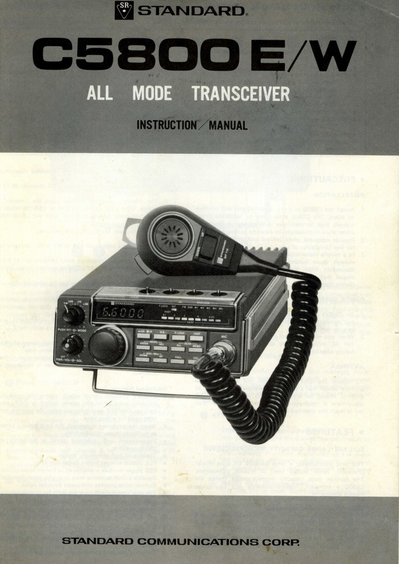 Standard_C-5800E_C-5800W_user操作说明书手册