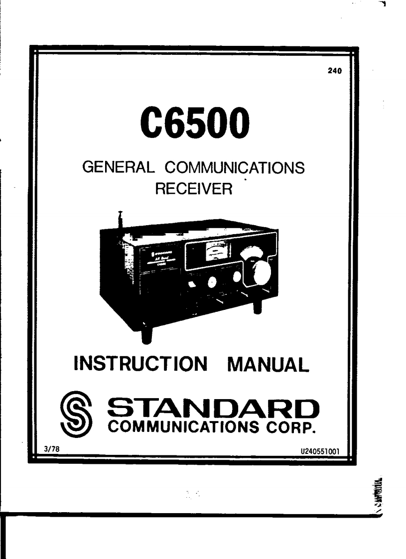 Standard_C-6500_user操作说明书手册