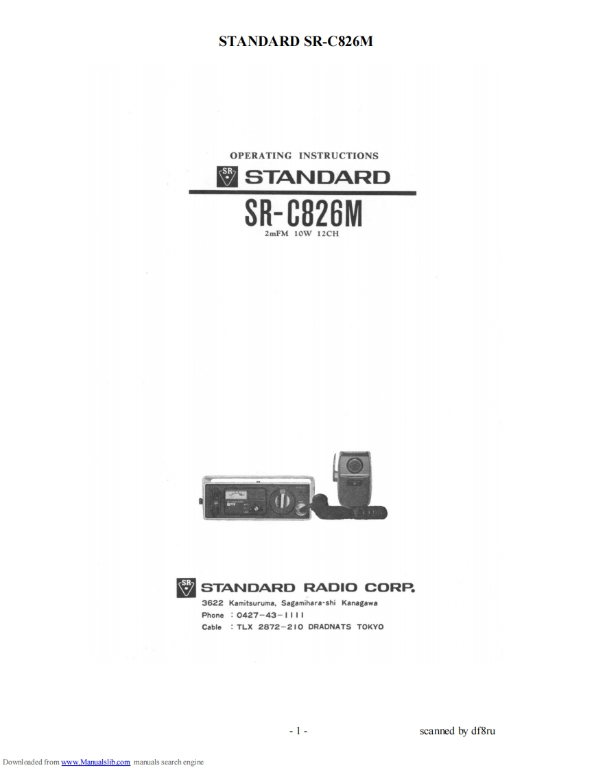 Standard_C-826M_user操作说明书手册.pdf