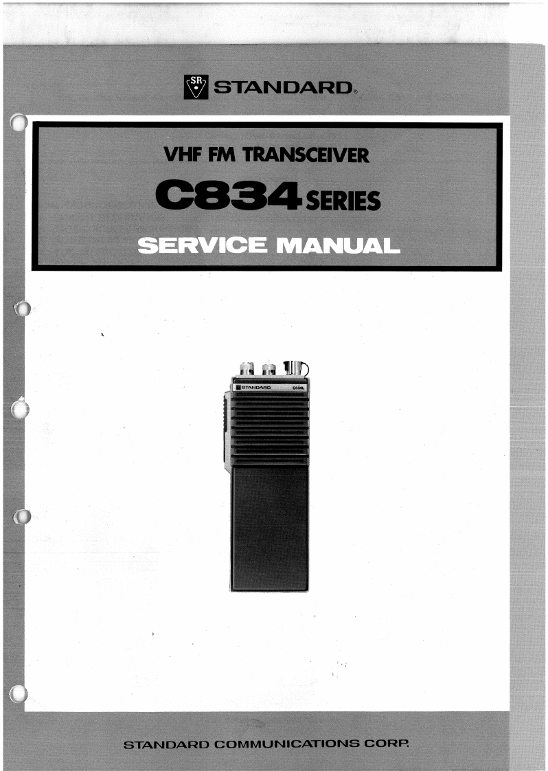 Standard_C-834_维修维护电器原理图手册