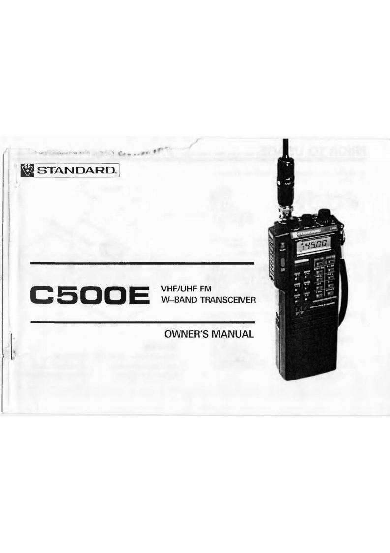 Standard_C500E-(Manual操作说明书手册)