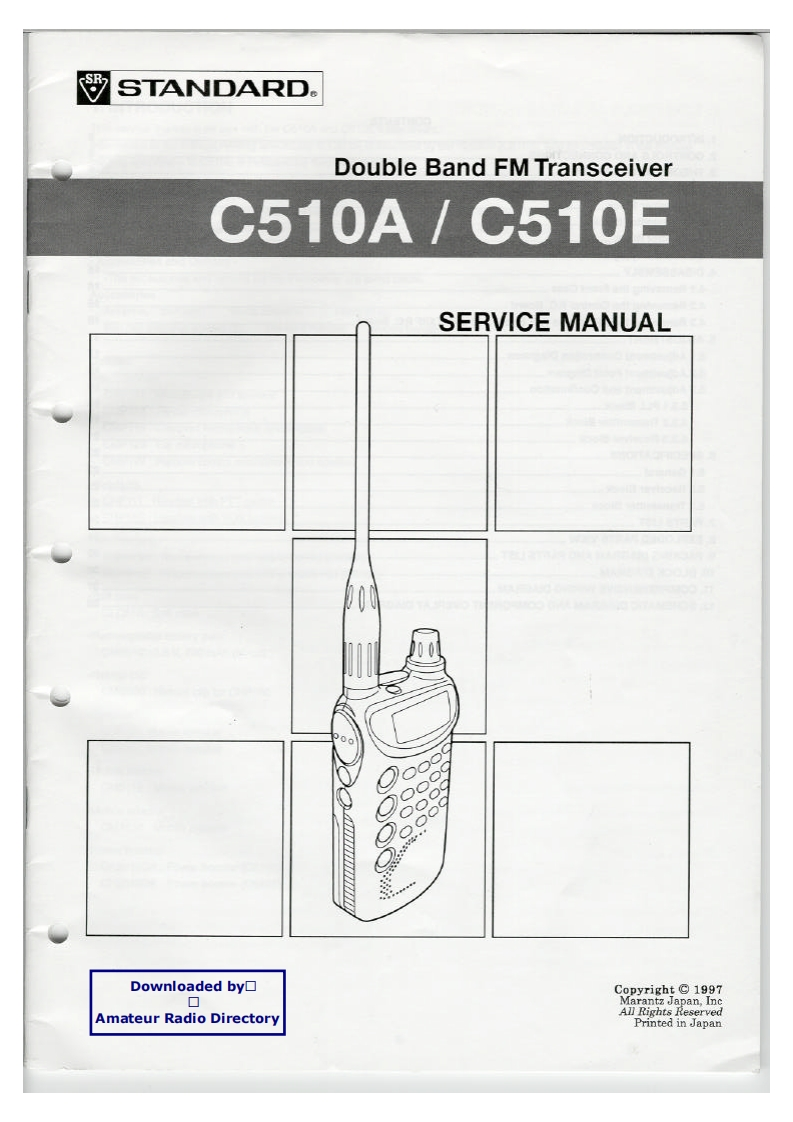 Standard_C510_serv维修手册含电器原理图