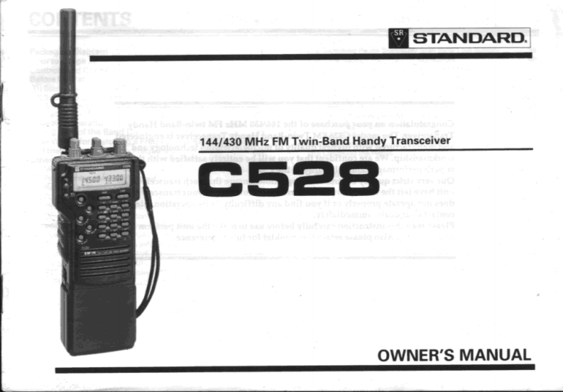 Standard_C528-(Manual操作说明书手册)