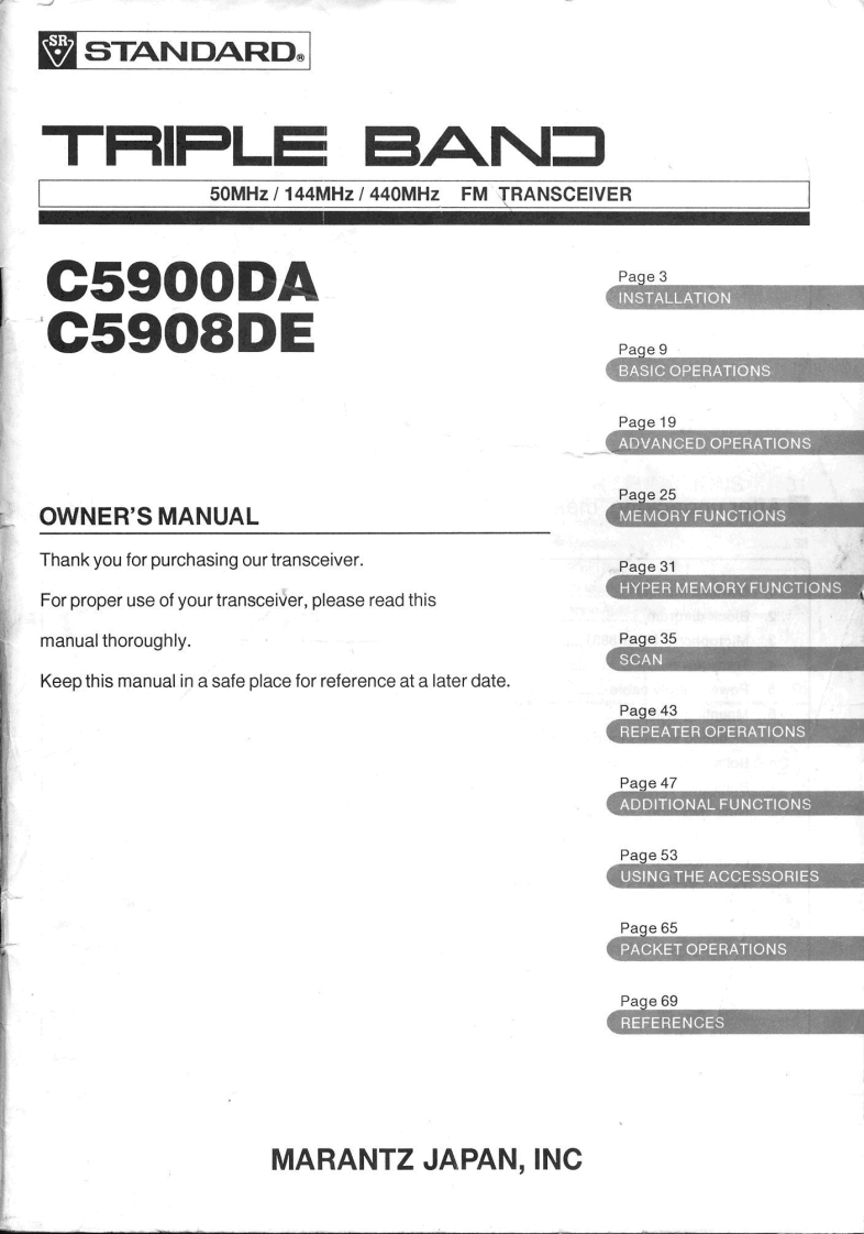 Standard_C5900-C5908-(Manual操作说明书手册)