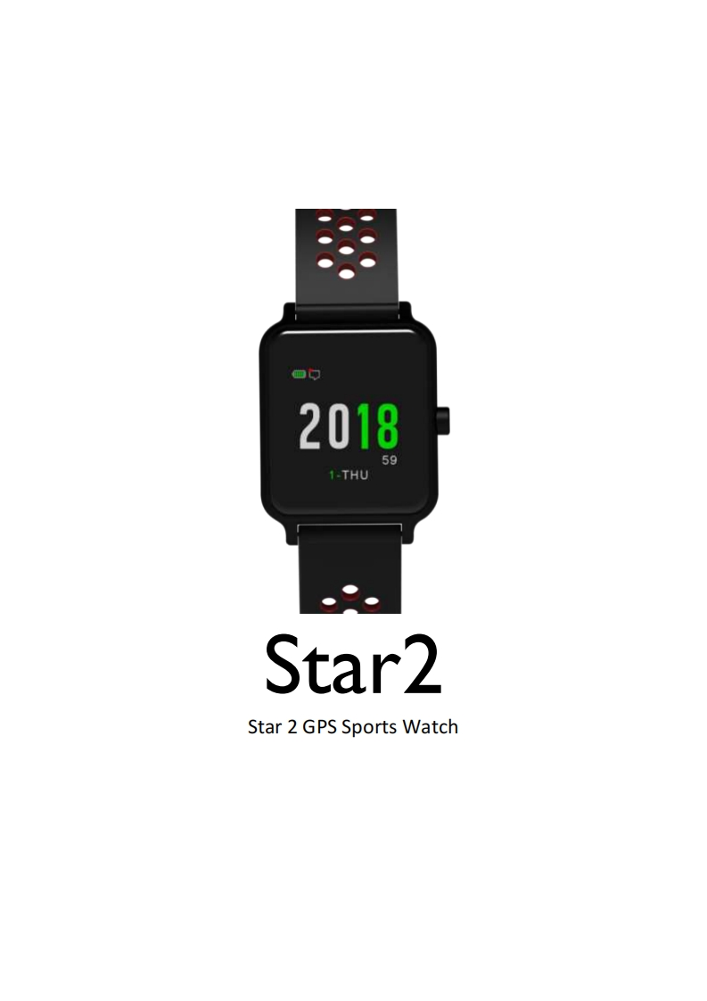 Star2GPSWatch(WB002)用户操作说明书手册-en