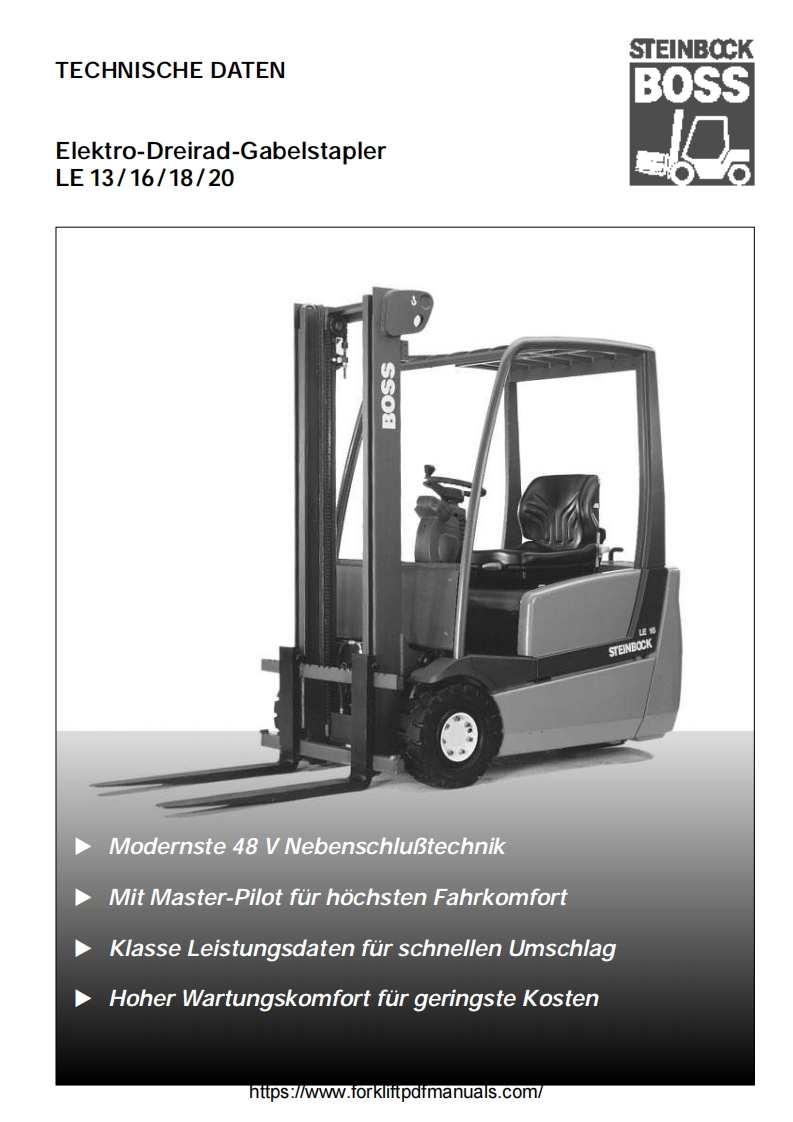 Steinbock-Boss-LE-13-16-18-20-Electric-Forklift-Trucks-Specs-PDF新质力文库 - 聚焦新质生产力发展的数字化知识库_行业洞察 / 理论成果 / 实践指南免费下载新质力文库