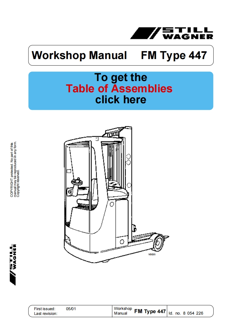 Still-FM-Type-447-Reach-Truck-Workshop-Manual维修维护手册