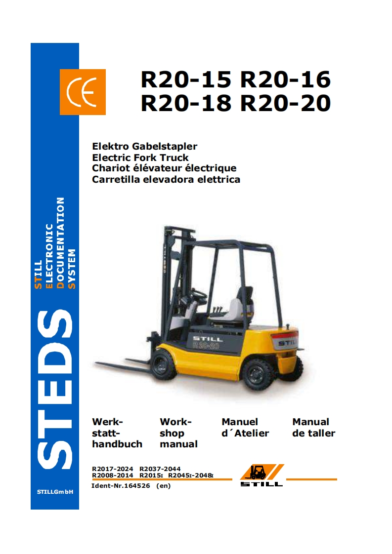 Still-R20-Electric-Forklift-Truck-Service-Manual维修维护手册