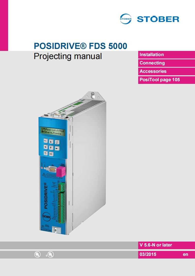 Stober_FDS5000_frequentieregelaar_操作说明书手册_en