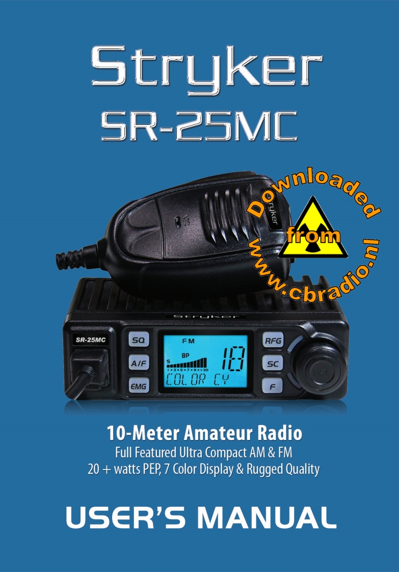 Stryker_SR-25MC_使用说明书手册