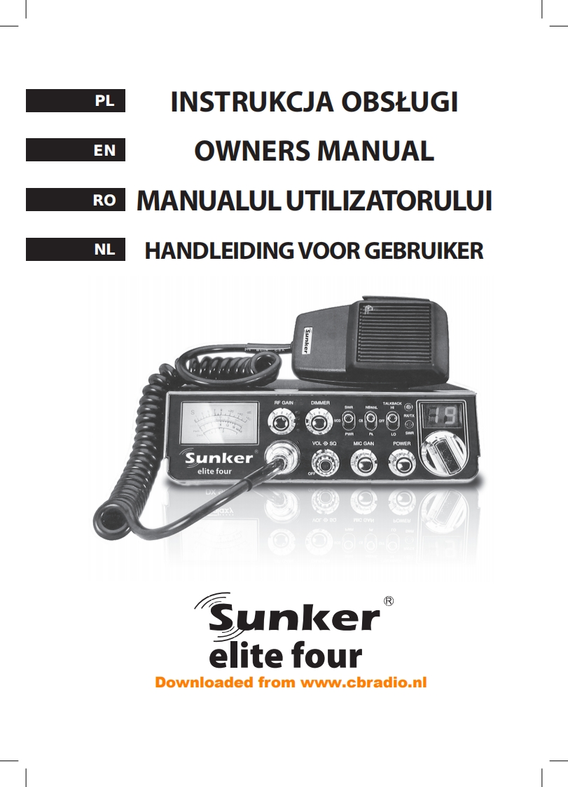 Sunker_Elite_Four_使用说明书手册_NL_PL_RO