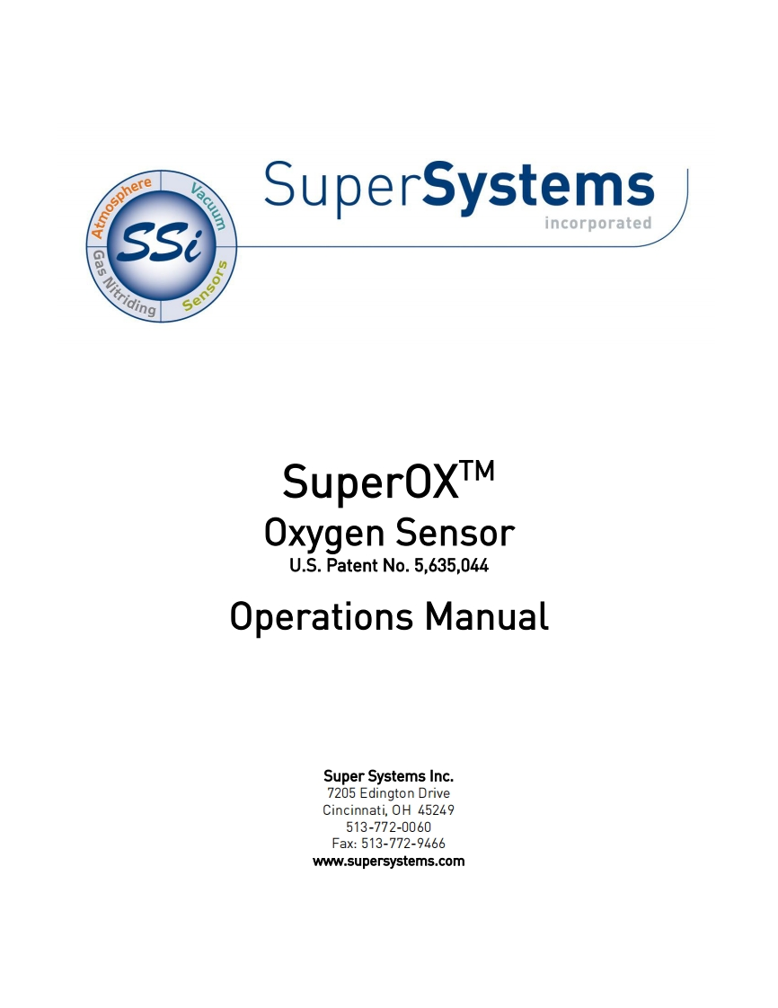 SuperOX_操作说明书手册