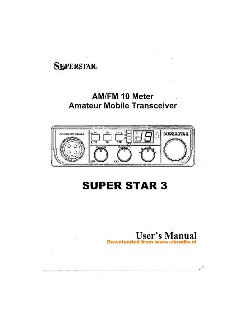 Superstar_3_使用说明书手册