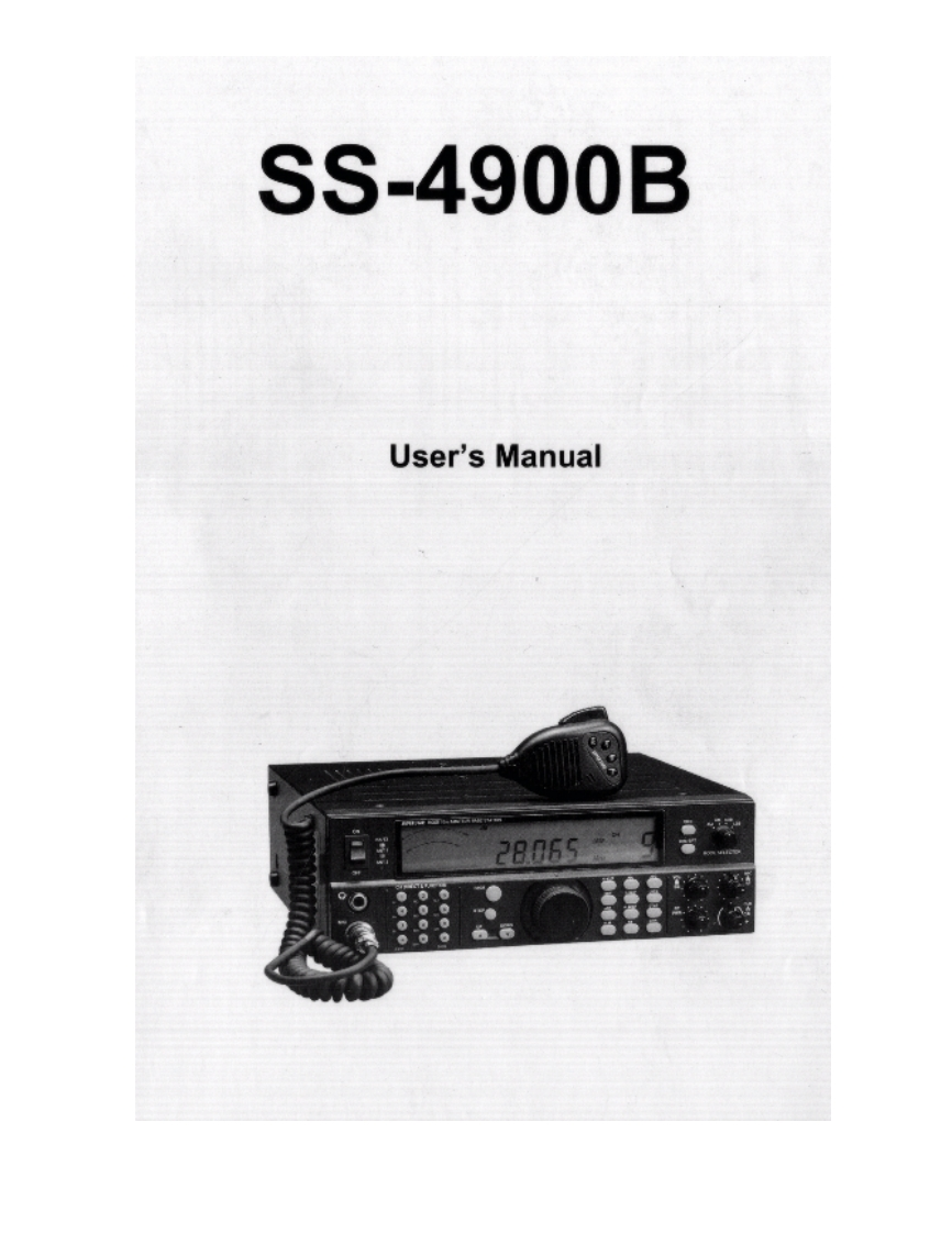 Superstar_4900B_使用说明书手册