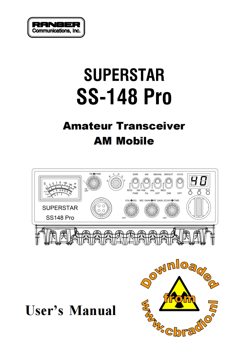 Superstar_SS148Pro_ENG操作说明书手册