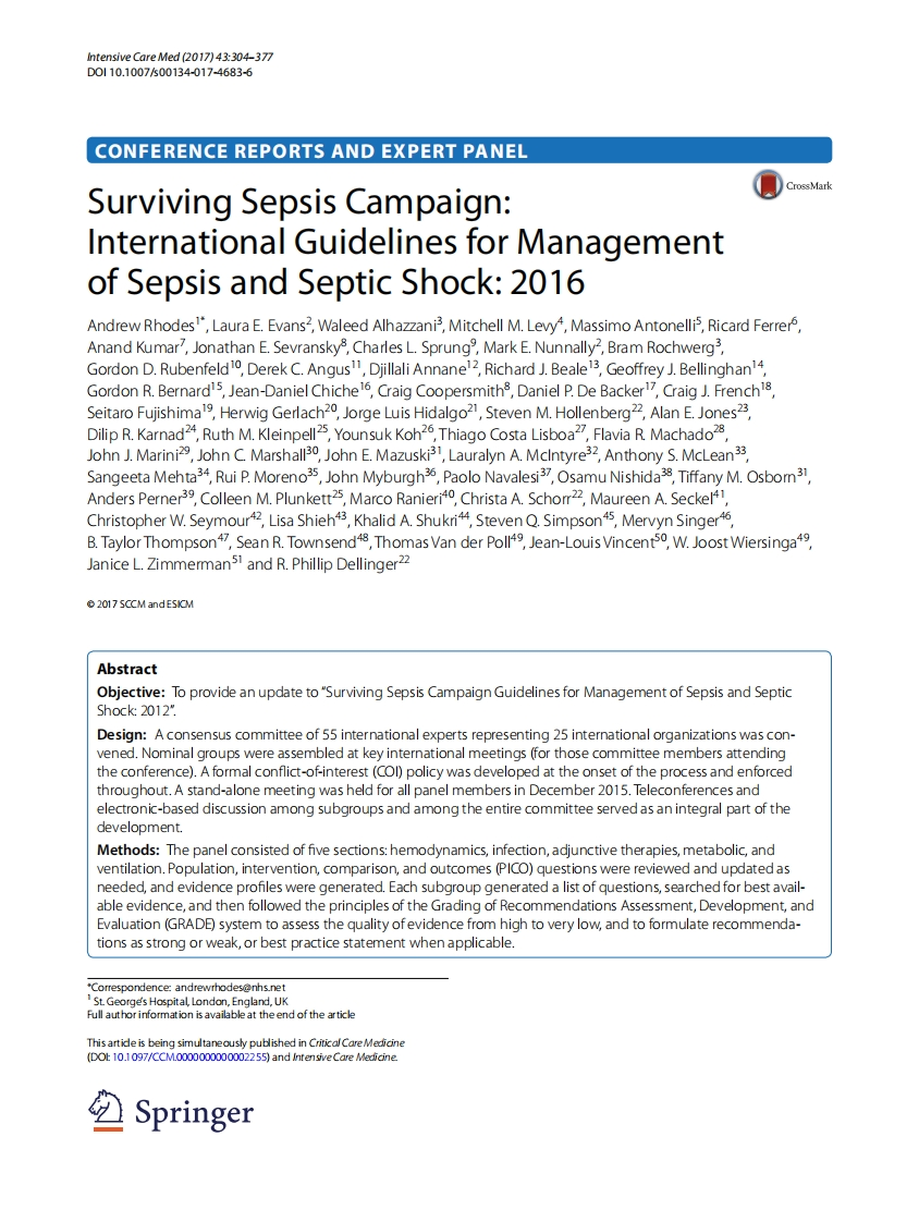 SurvivingSepsisSHOCK-2016