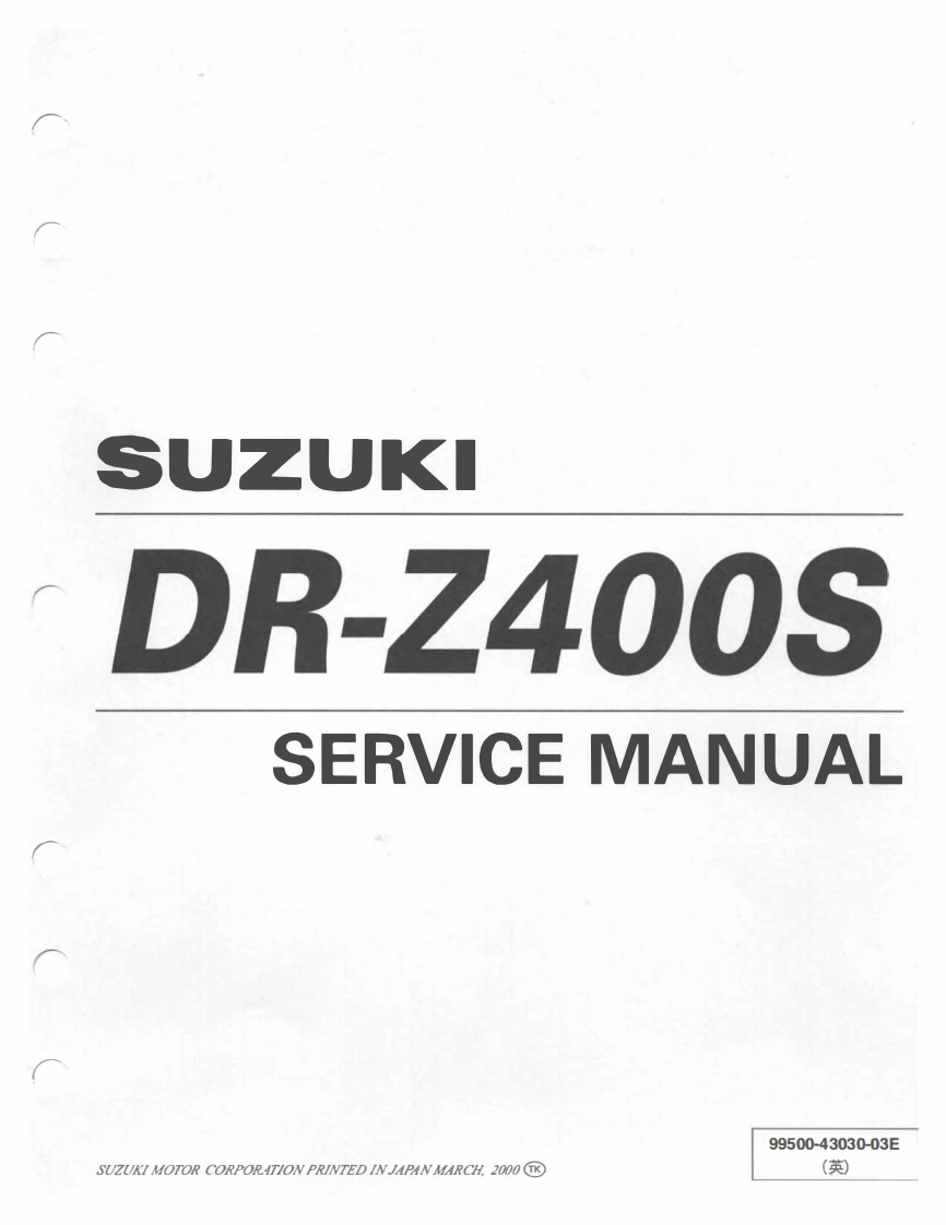Suzuki_drz-400s_service_manual_eng维修维护手册