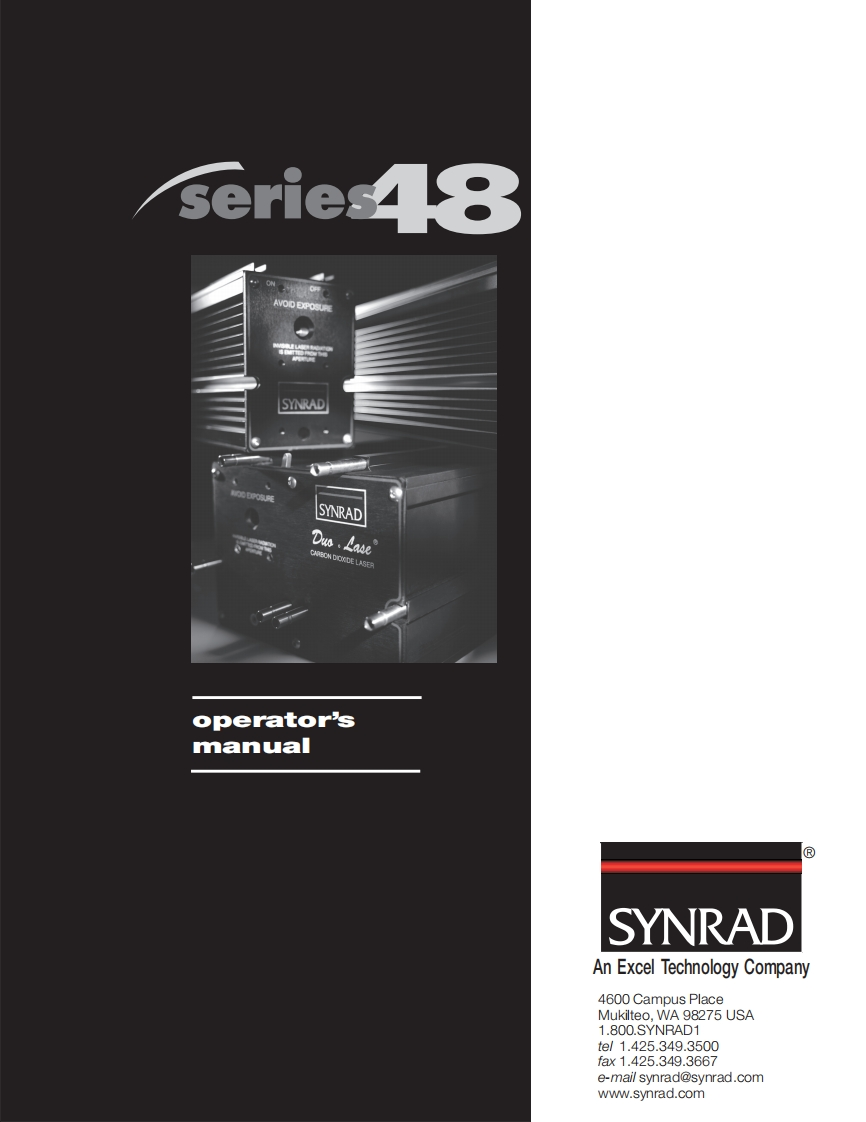 Synrad-48-Series-User-Manual操作说明书手册