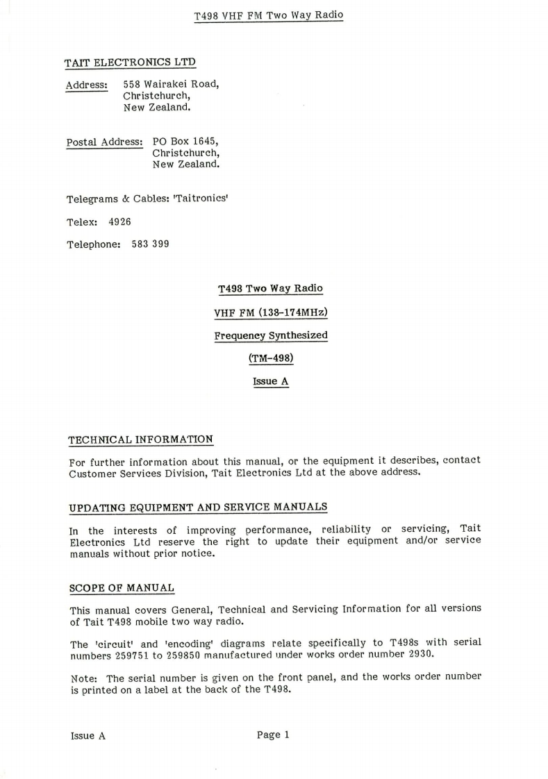 T498_维修操作说明书电器原理图手册_操作说明书手册