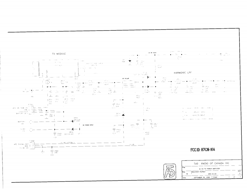 TAD_M-10_参考电器原理图_1998