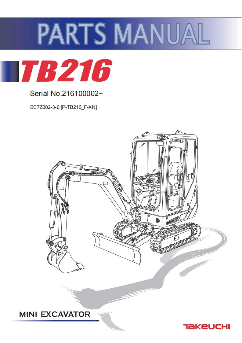 TAKEUCHI-PARTS-MANUAL-TB216-BC7Z002-3-0-SN-216100002-compressed零部件手册备件图册