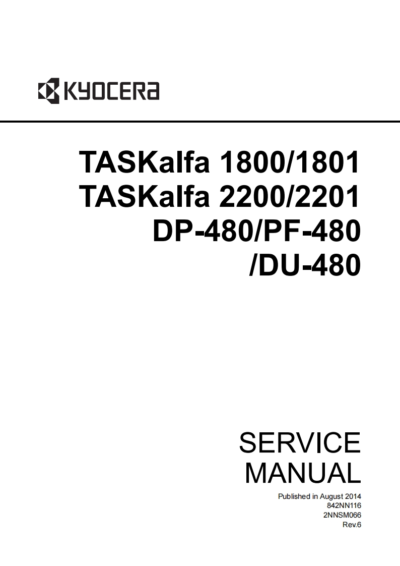 TASKalfa-1801_Service-Manual维修维护手册