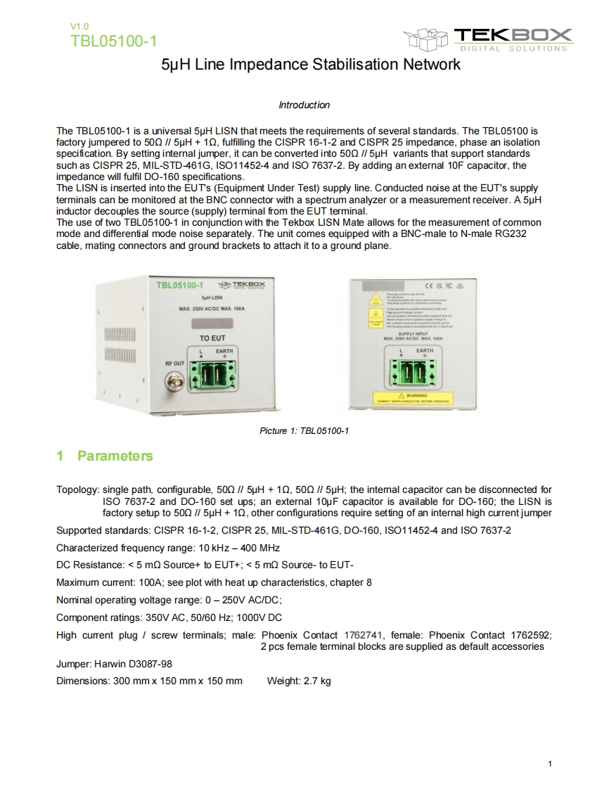 TBL05100-1-操作说明书手册