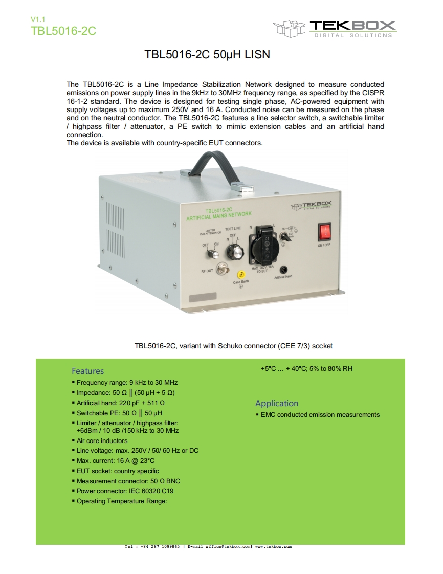 TBL5016-2C_操作说明书手册