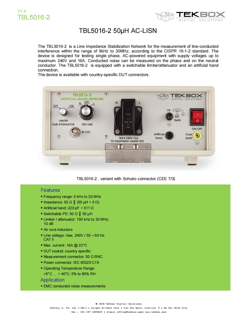 TBL5016-2_LISN-操作说明书手册
