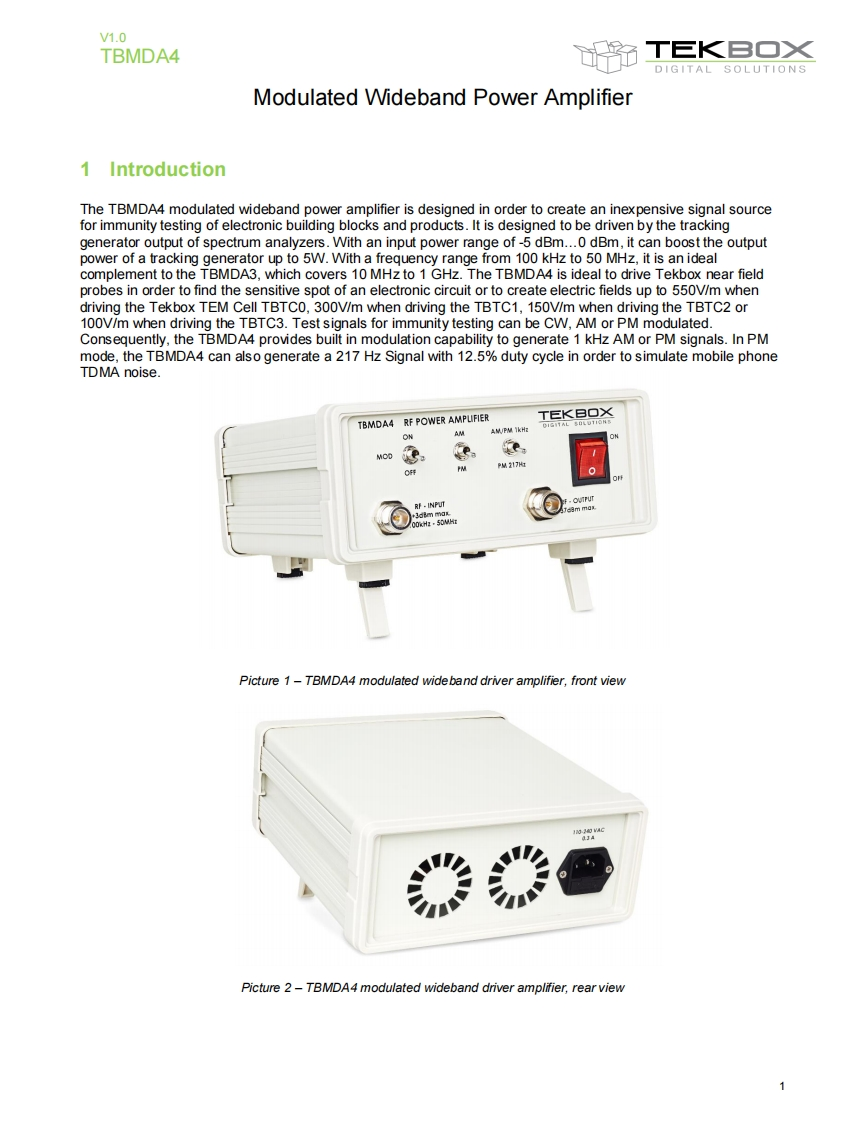 TBMDA4_操作说明书手册