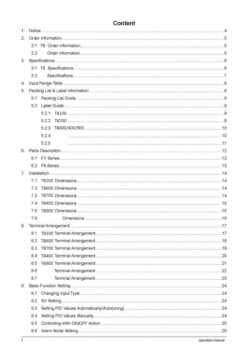 TB操作操作说明书手册-E
