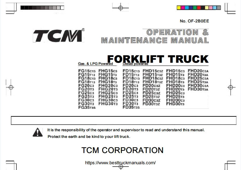 TCM-FG-FHG-FD-FHD-Forklift-Trucks-Operation-Manual驾驶说明书手册-PDF含电器液压原理图