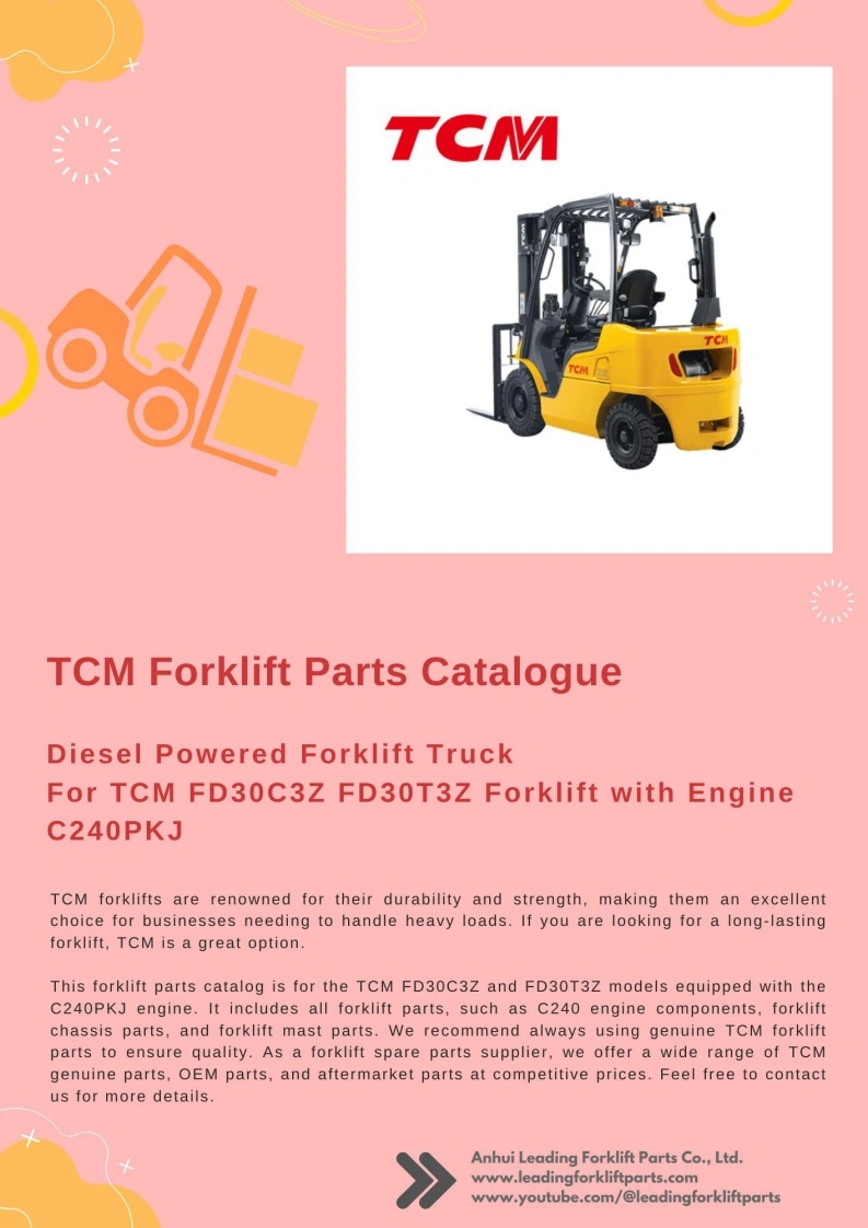 TCM叉车-FORKLIFT-FD30C3Z-FD30T3Z-WITH-C240PKJ-PARTS-CATALOG零部件备件目录手册图册-找手册网