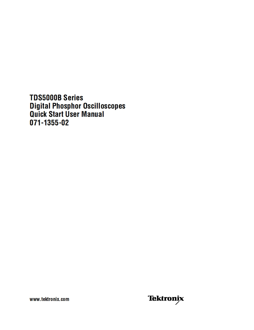TDS5104B--用户使用操作说明书手册
