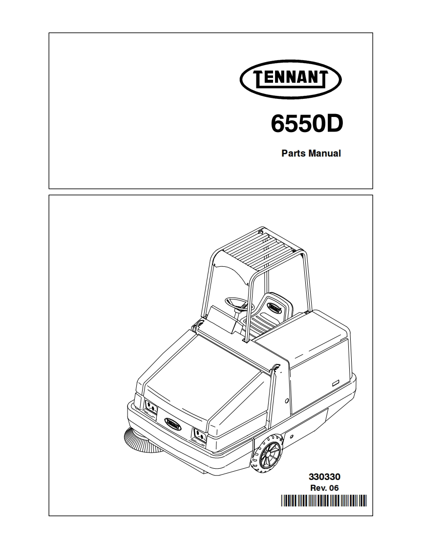 TENNANT坦能TENNANT-6550D-Parts-Manua零部件说明书手册含电器原理图手册