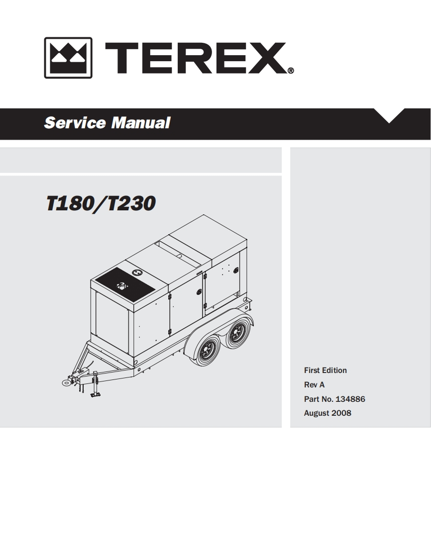 TEREX-移动发电机-T180_T230维修手册