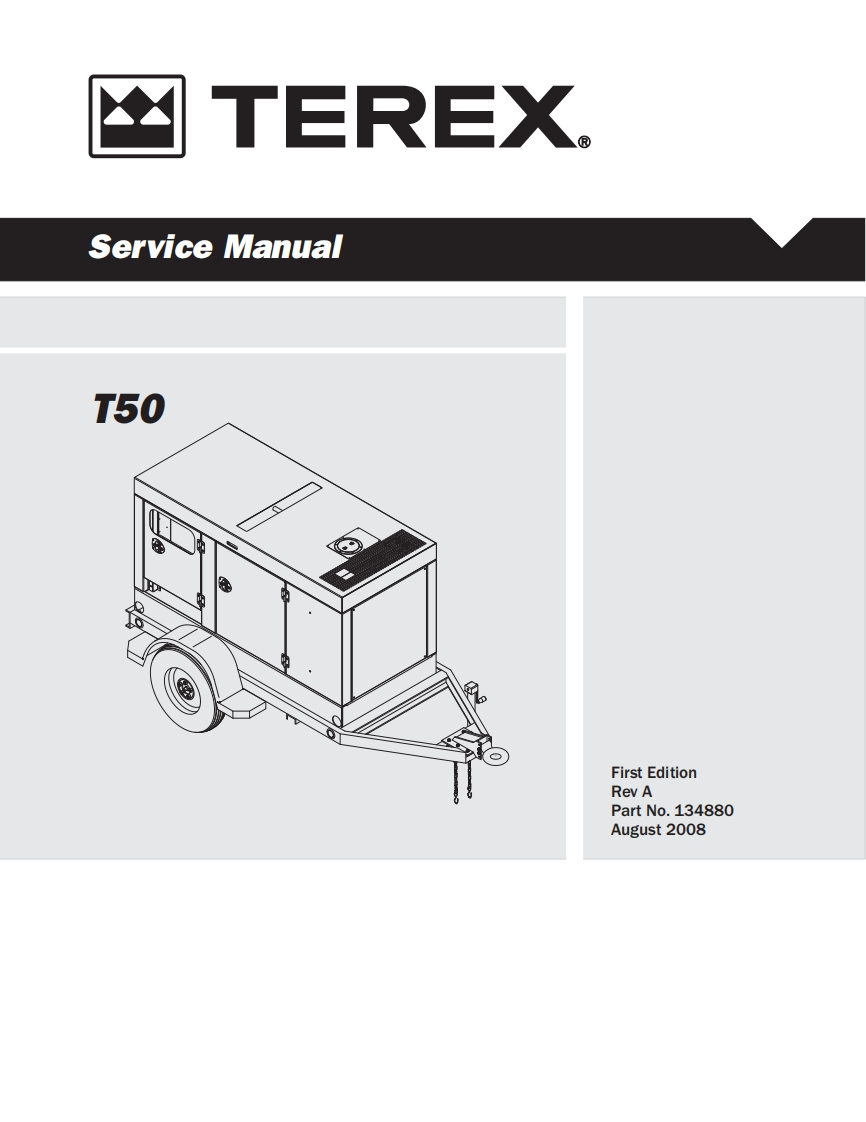 TEREX-移动发电机-T50维修手册
