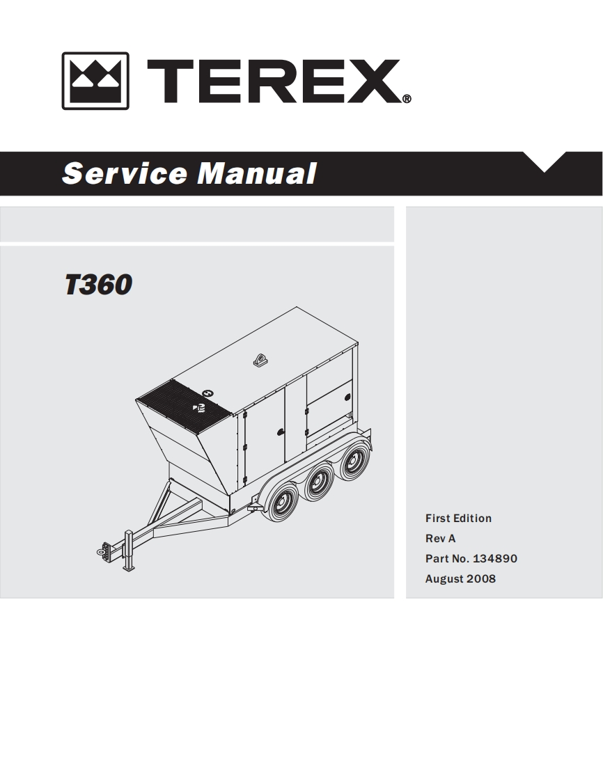 TER日X-移动发电机-T360维修手册