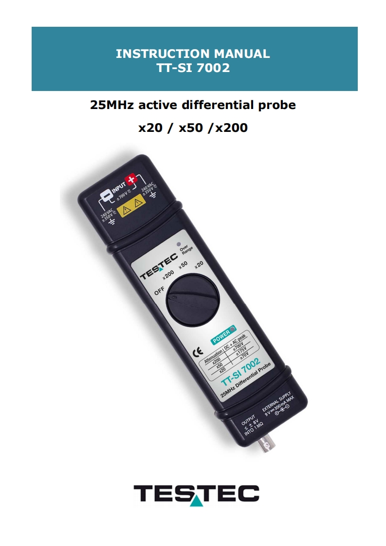 TESTEC-Elektronik-GmbH---TT-SI_7002_操作说明书手册_2024