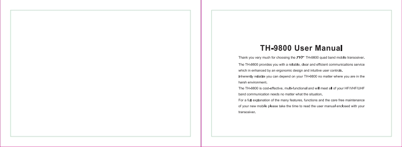 TH-9800_manual操作说明书手册