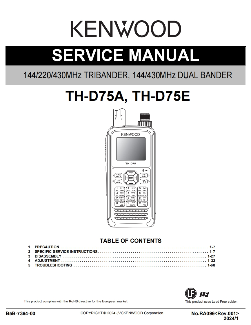 TH-D75_维修服务手册电器原理图_RA096