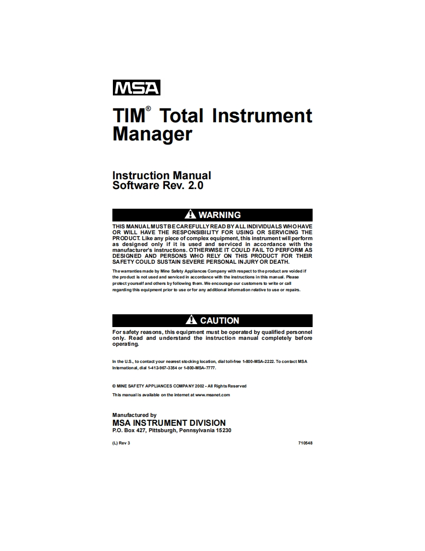 TIM-total-instrument-manager_调试手册说明书指南