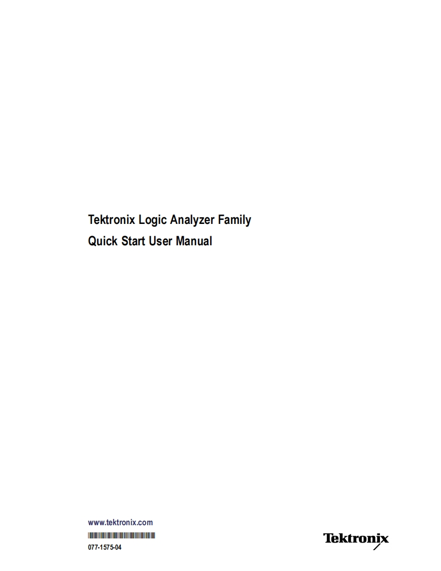 TLA6204--用户使用操作说明书手册