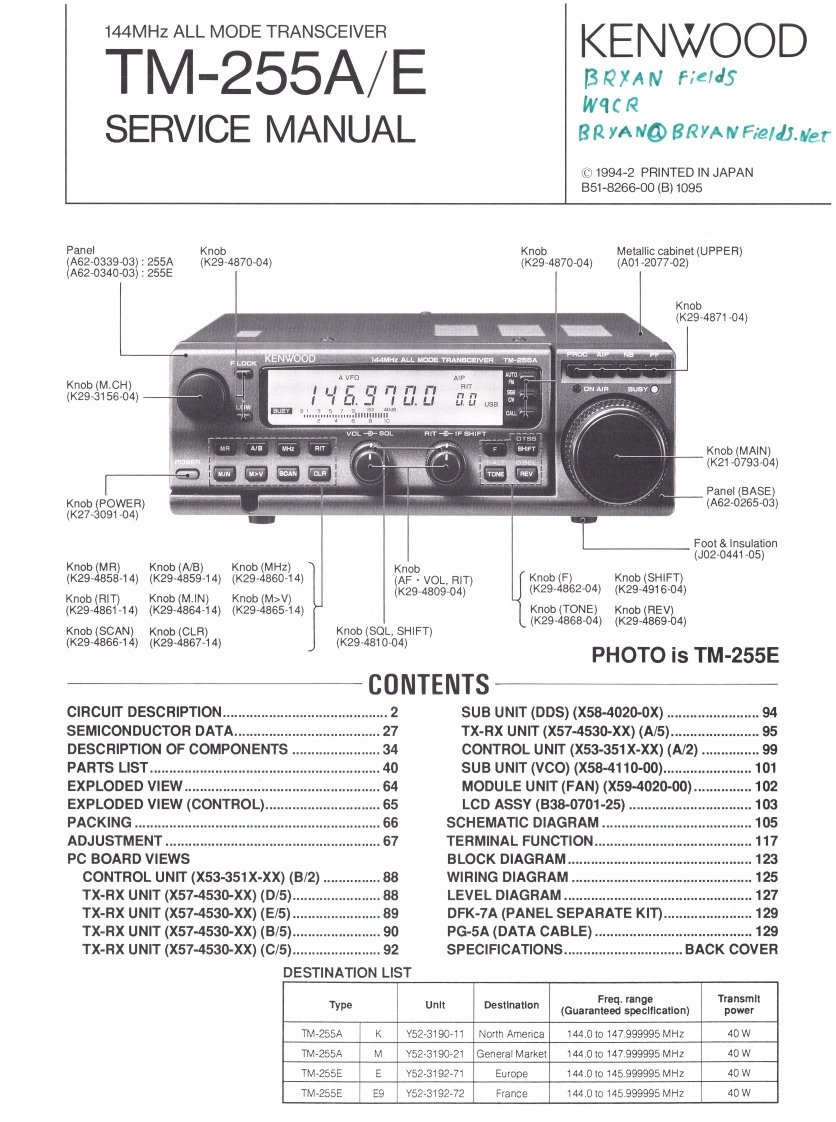 TM-225A-E_Service_Manual维修维护手册