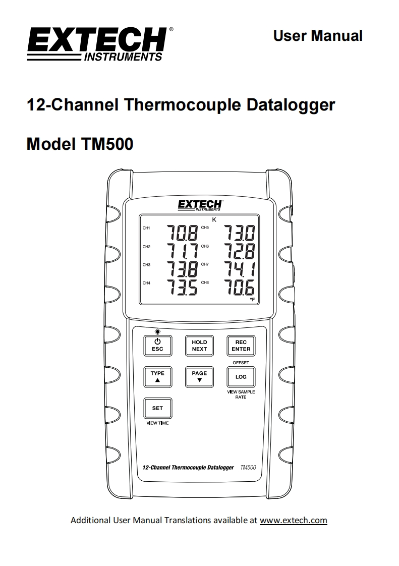 TM500_安装调试说明书手册-en