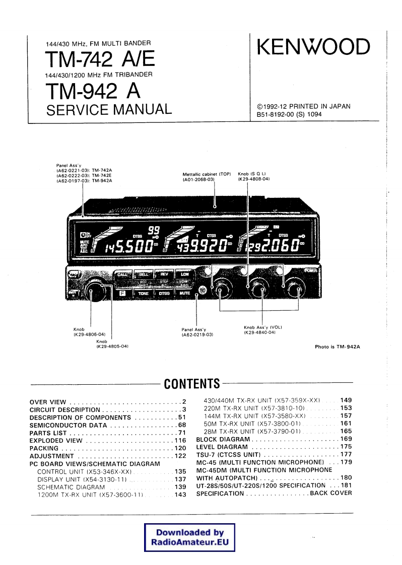TM742_TM942_维修手册电器原理图_IK3MAB